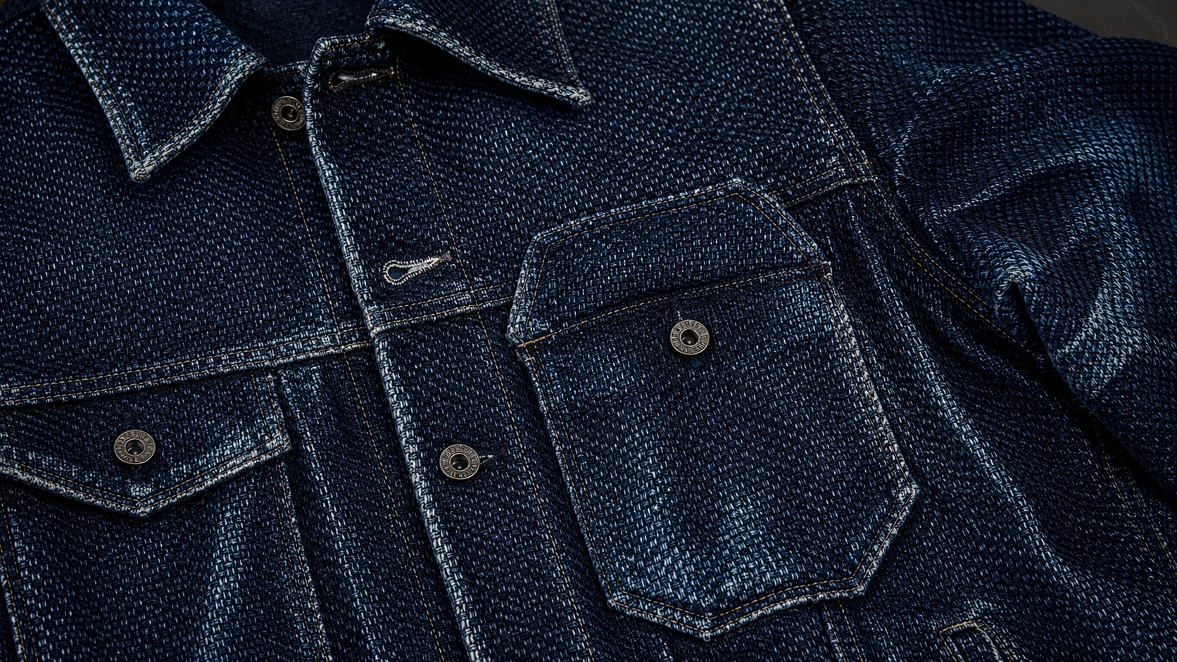 Stray Lotus sashiko denim jacket hero